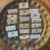 BUBBLE Huggie Hoops, Silver  - Organic Earrings, Minimal Jewelry
