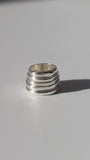 INFINITY RING - Sterling Silver , Organic Jewelry, Hand Carved Ring , Lost Wax Casting , Stacking Ring