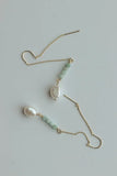 RINCON Threaders - Dainty Chain Earrings, Pearl Jewelry, Minimalist Earrings
