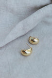 BUBBLE Huggie Hoops, Gold - Organic Earrings, Minimal Jewelry