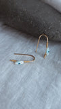 EVIL EYE Arches - Grecian Evil Eye, 14k Gold Fill , Sterling Silver, Minimal Jewelry