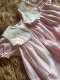 VINTAGE Baby Girl Seersucker Dress - 24 Months