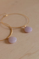 LOLITA HOOP - Gemstone Hoops - Gemstone Jewelry