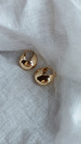 DOME Huggie Hoops - Organic Earrings, Minimal Jewelry