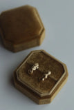 ASCEND 14k Gold Studs - Lost Wax Earrings, Hand Carved Jewely, OOAK, One of a Kind
