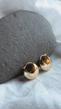 DOME Huggie Hoops - Organic Earrings, Minimal Jewelry