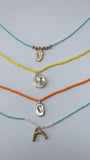 BRIGHTSIDE Beaded Pendant Choker - Lost Wax Jewelry, Sterling Silver Pendant , Beaded Necklace