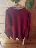 VINTAGE | Boston College Champion Maroon Crew Sweatshirt - Size L - Unisex