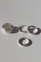 INFINITY RING - Sterling Silver , Organic Jewelry, Hand Carved Ring , Lost Wax Casting , Stacking Ring