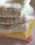 VINTAGE - Hand Knit Baby Girl Sweater , Yellow