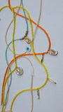 FRESH CATCH Beaded Pendant Choker - Charm Necklace, Fish Necklace , Beaded Jewelry