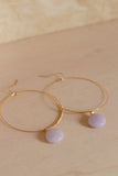 LOLITA HOOP - Gemstone Hoops - Gemstone Jewelry